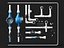 Water Meter PPR Pipe Fitting Valve Props Pack