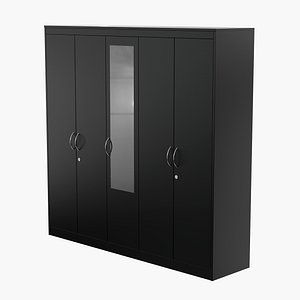 3D Modern Wardrobe Cabinet model