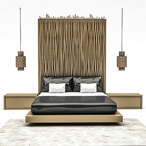 3D bohemian bed 03 model
