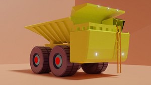 Toy dump truck 3D model