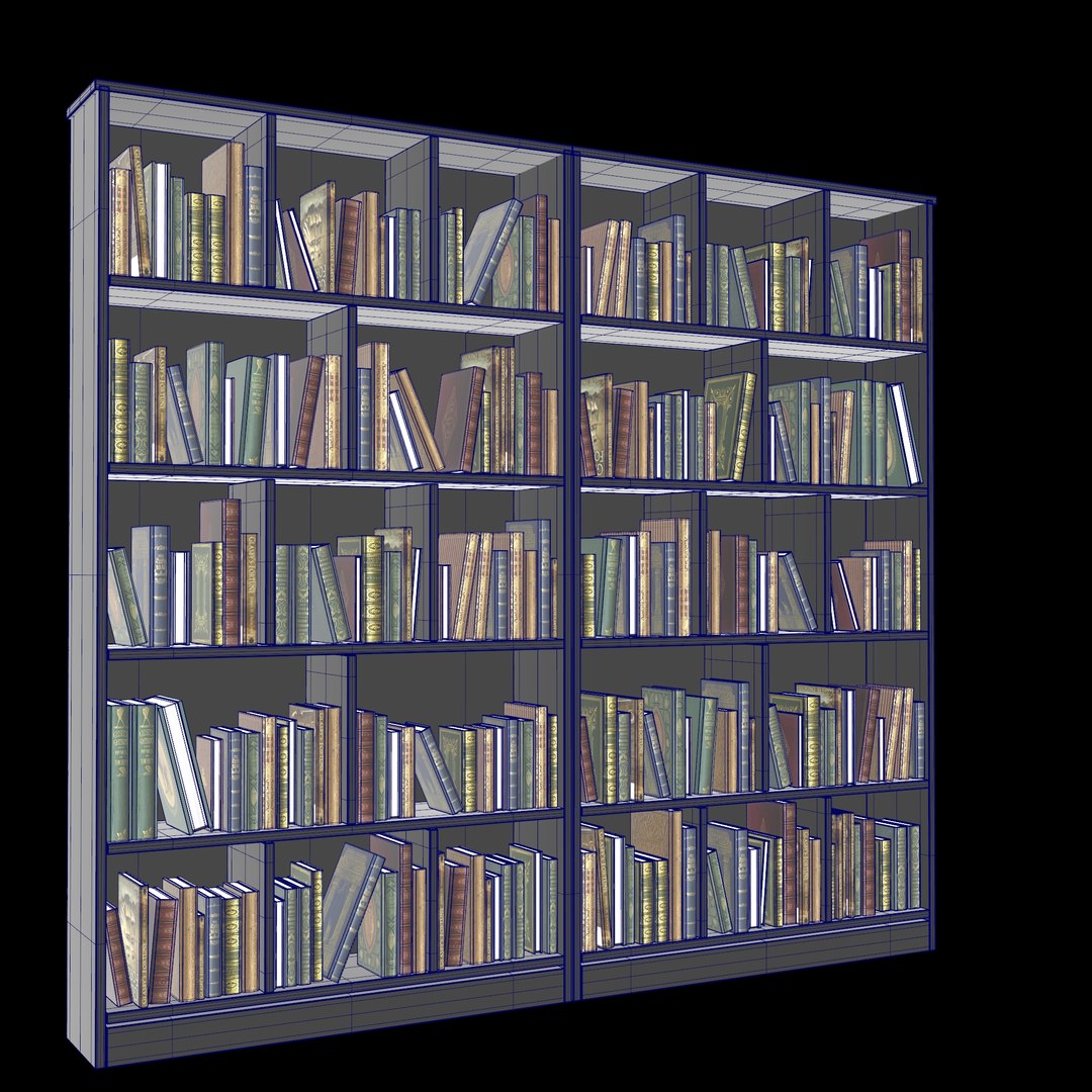 Book Shelf Model - TurboSquid 2245544