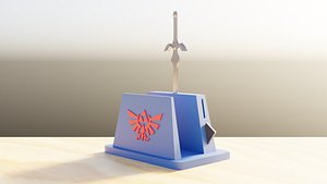 Nintendo Switch Dock Holder legend of zelda with removable sword