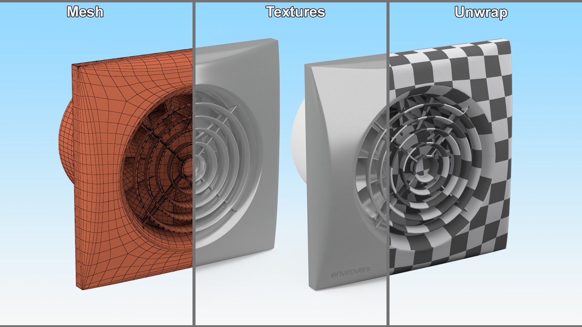 Ultra Quiet Extractor Fan EnviroVent 3D Model TurboSquid 1980757