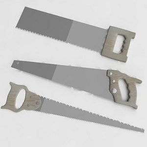 saw hand handsaw 3d model