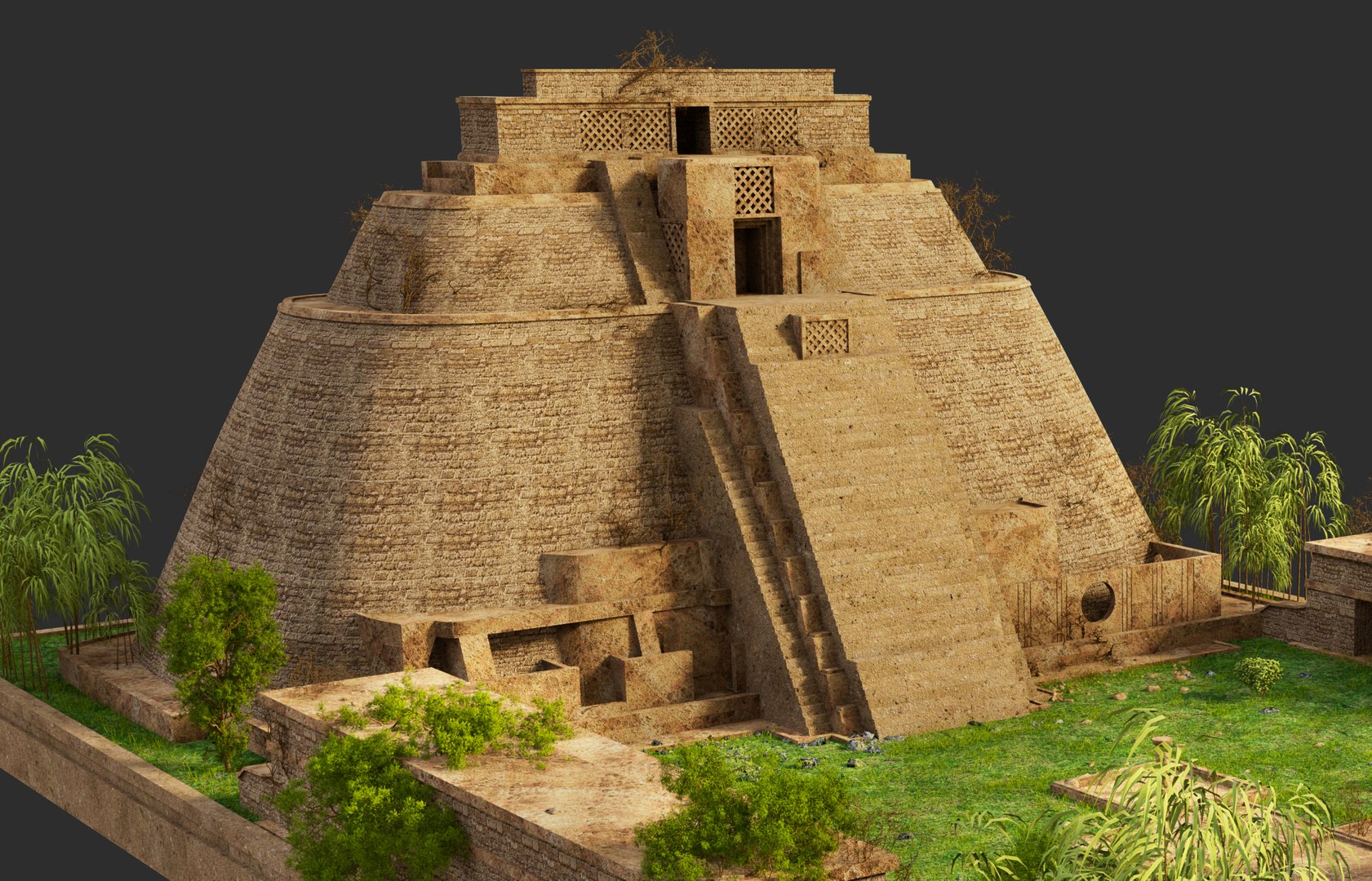3D Uxmal Pyramid Environment https://p.turbosquid.com/ts-thumb/Mk/GmXQL0/Fk/uxmal4/jpg/1744918938/1920x1080/fit_q87/60a83c13b74eb024774f2ae1cd9ef8c504908f0c/uxmal4.jpg