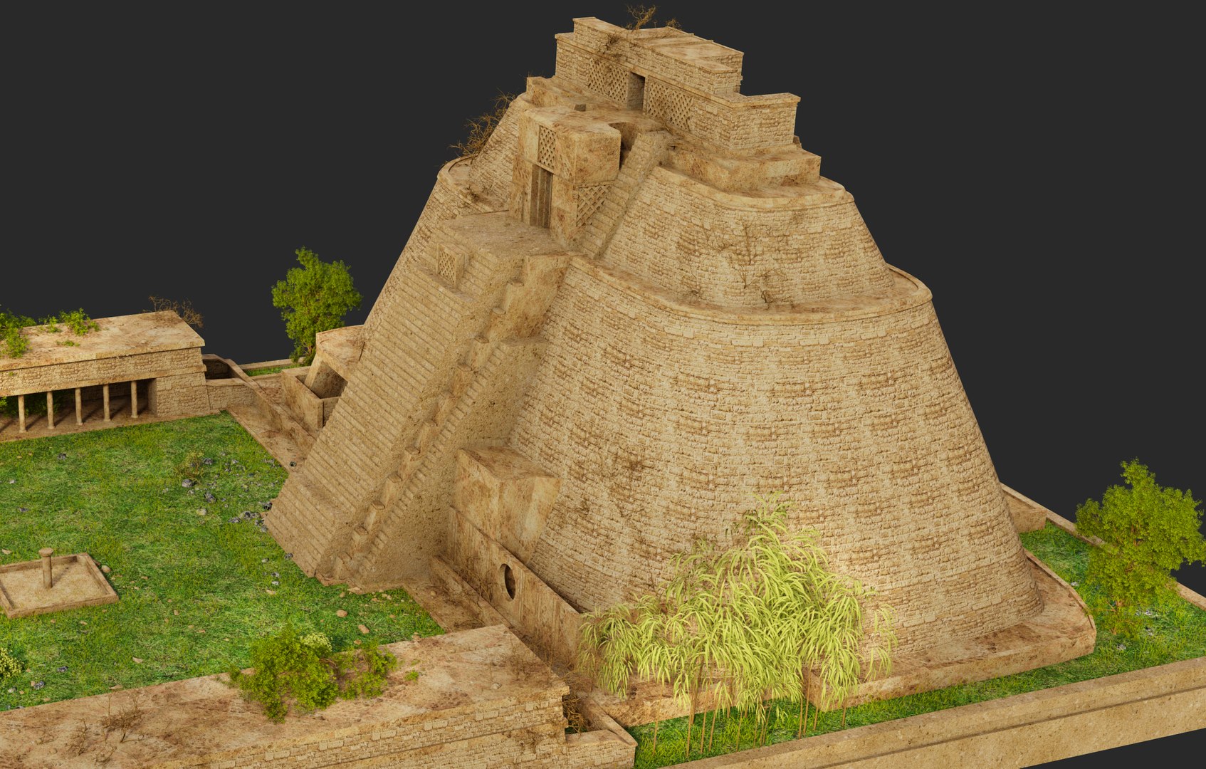3D Uxmal Pyramid Environment https://p.turbosquid.com/ts-thumb/Mk/GmXQL0/Q7/uxmal8/jpg/1744918940/1920x1080/fit_q87/ff70338cbda1ebafd9a7089ecec61f2fbbefcc00/uxmal8.jpg