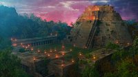 Uxmal Pyramid Environment