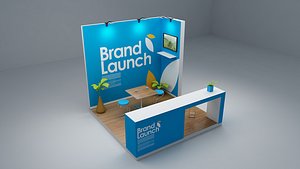 3D model Exhibition Stand Trade Show Booth