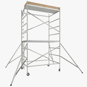 scaffold tower 3d obj