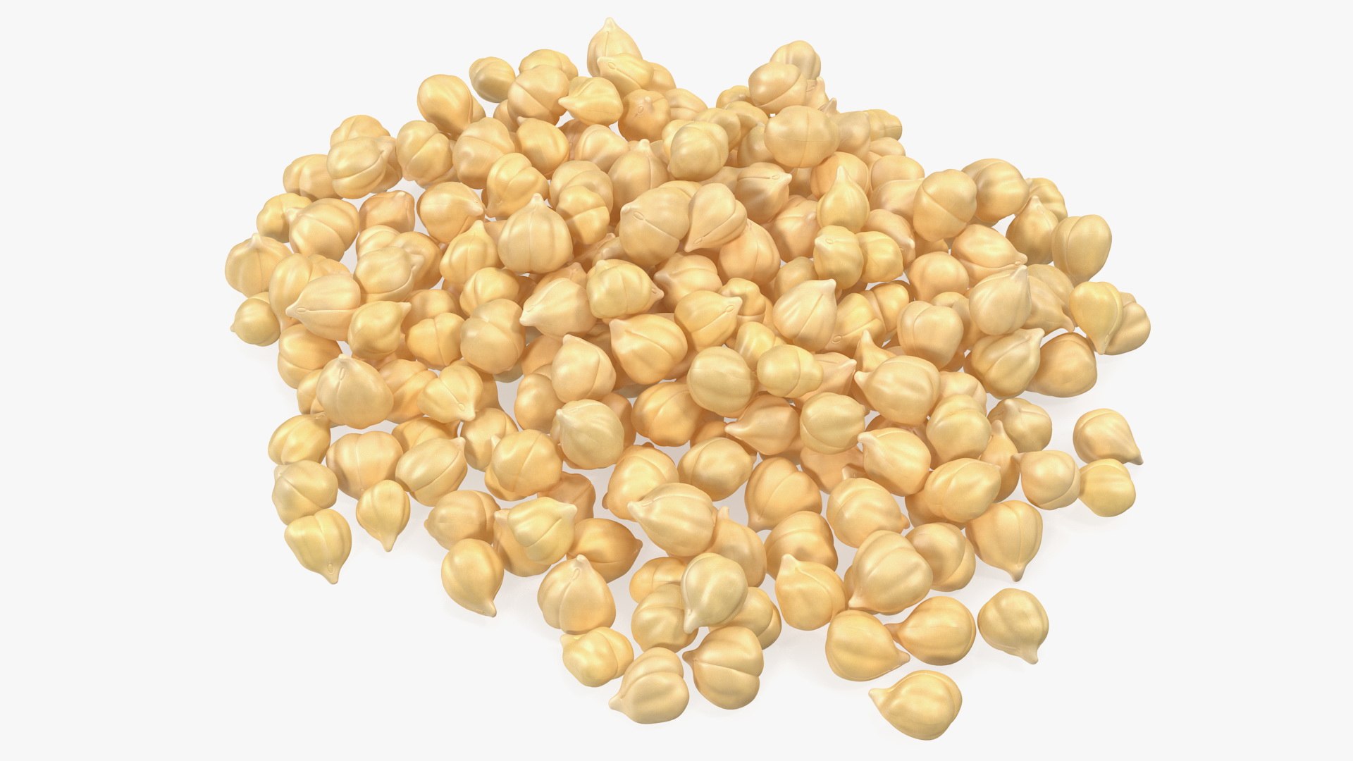 Chickpeas Beans Garbanzo Beans Pile 3D model preview