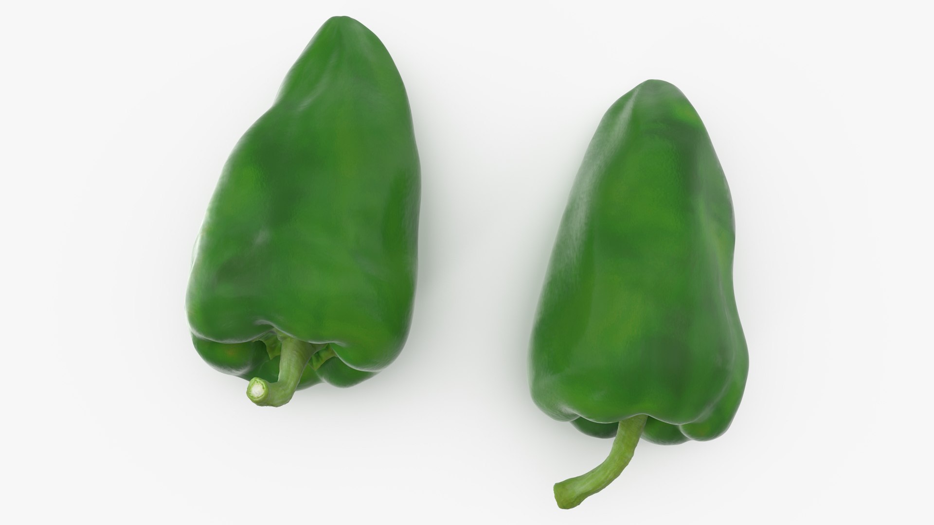 Long Pepper Dark Green 3D model preview