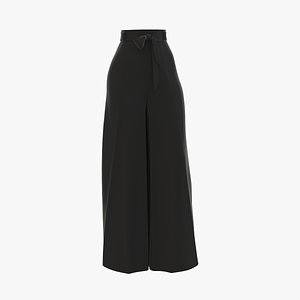 3D skirt pants