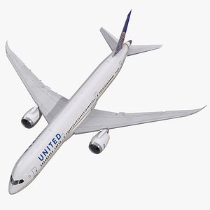 Boeing 787-9 Dreamliner United Rigged