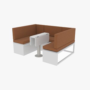 Caravan Table Bed 3D model