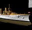 Cruiser "Furst Bismark".  Germany empire. 1900,