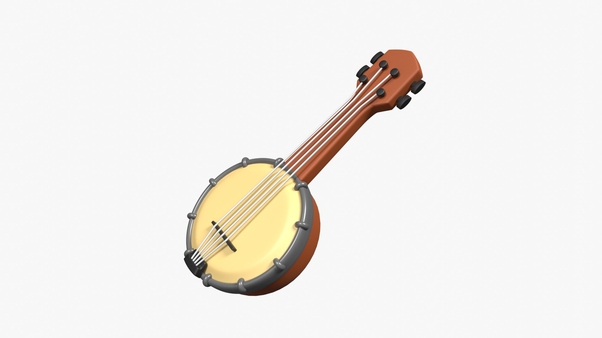 3D Banjo - TurboSquid 2250710