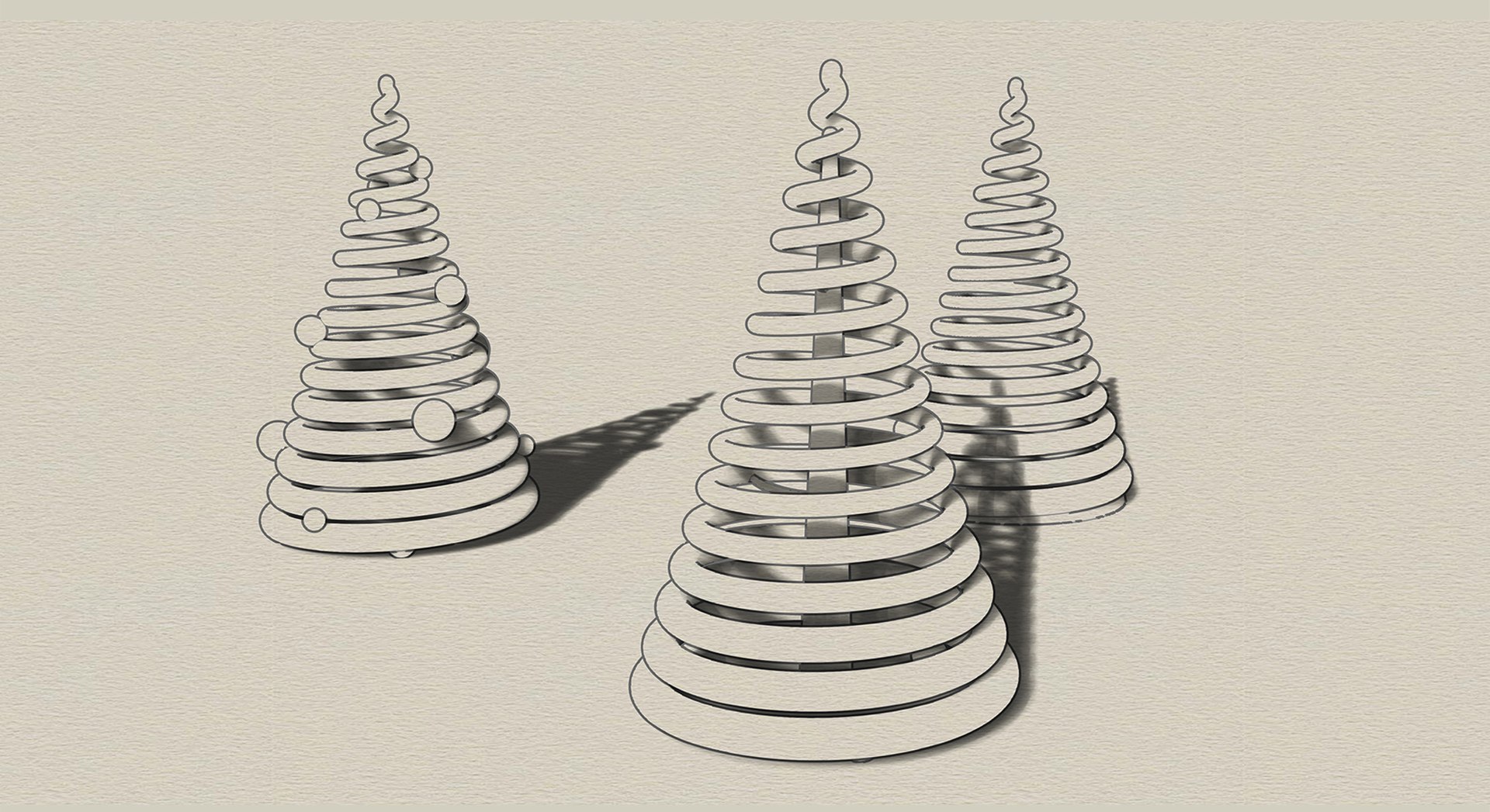 Christmas Trees 3d Model Turbosquid 1999300 7993