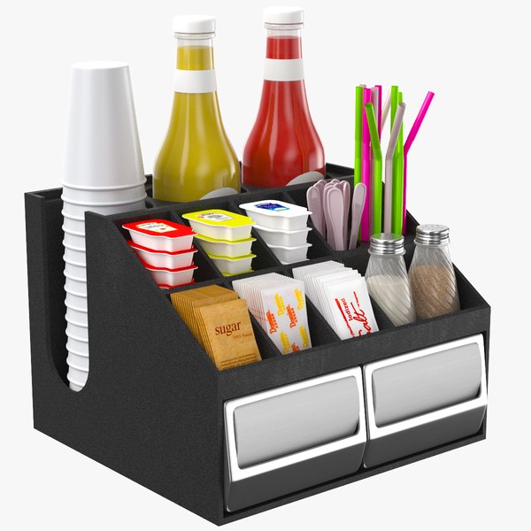 3D condiments holder