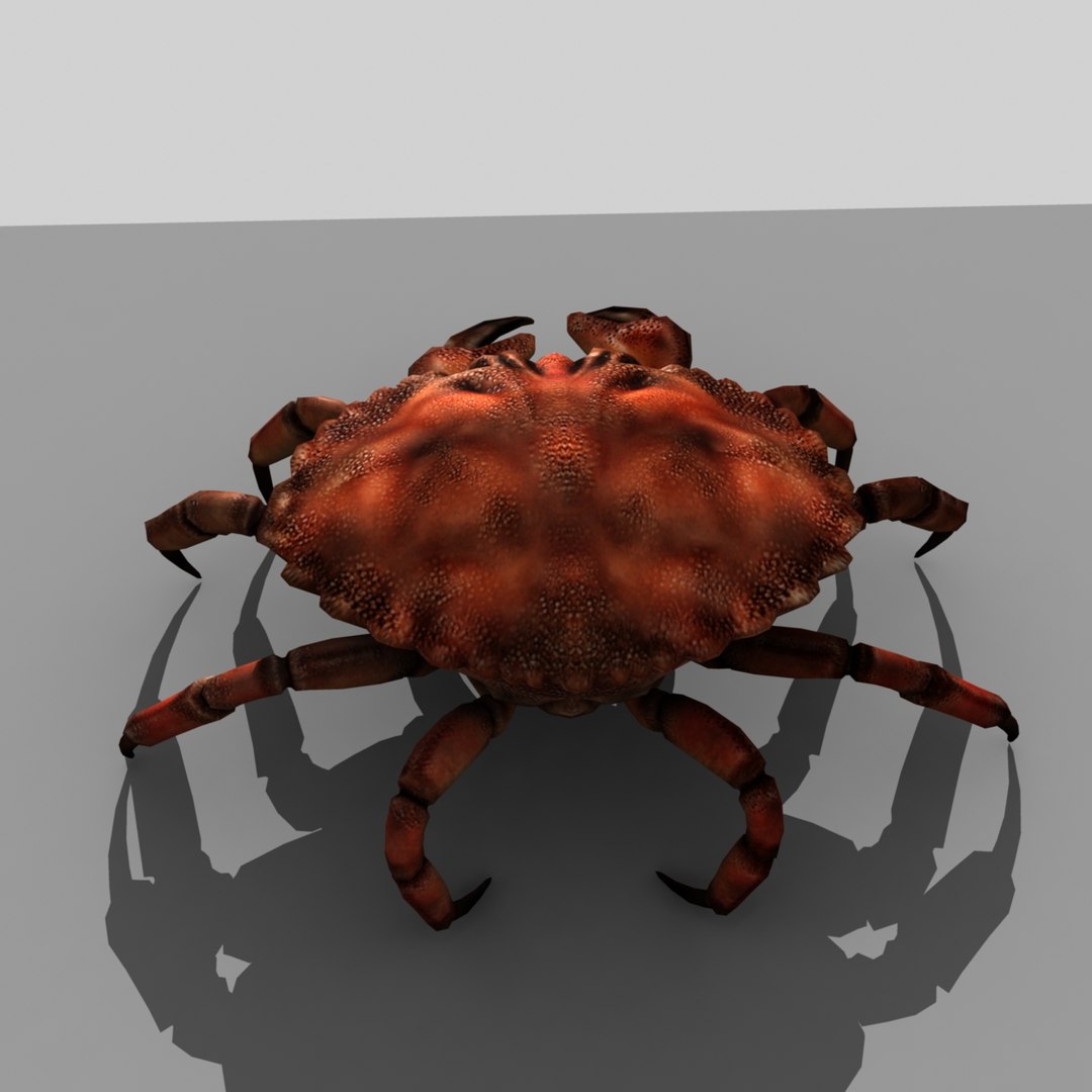 Crab Rigged 3d Obj