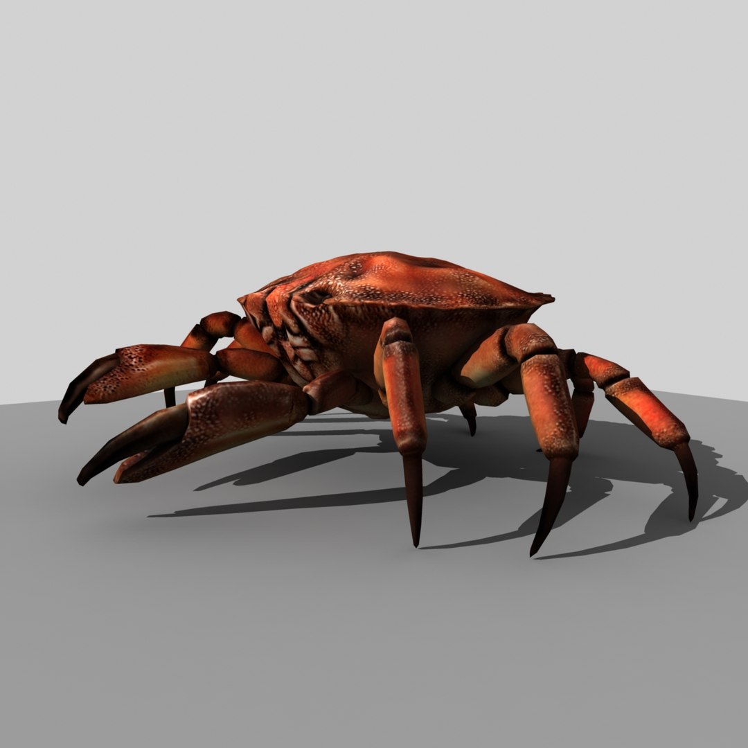 Crab Rigged 3d Obj
