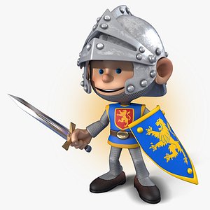 3ds max cartoon knight