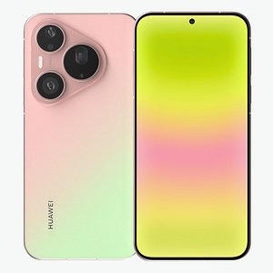 3D Huawei Pura 90 Pro Pink Guava model