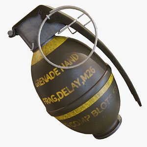 M26 hand grenade 3D