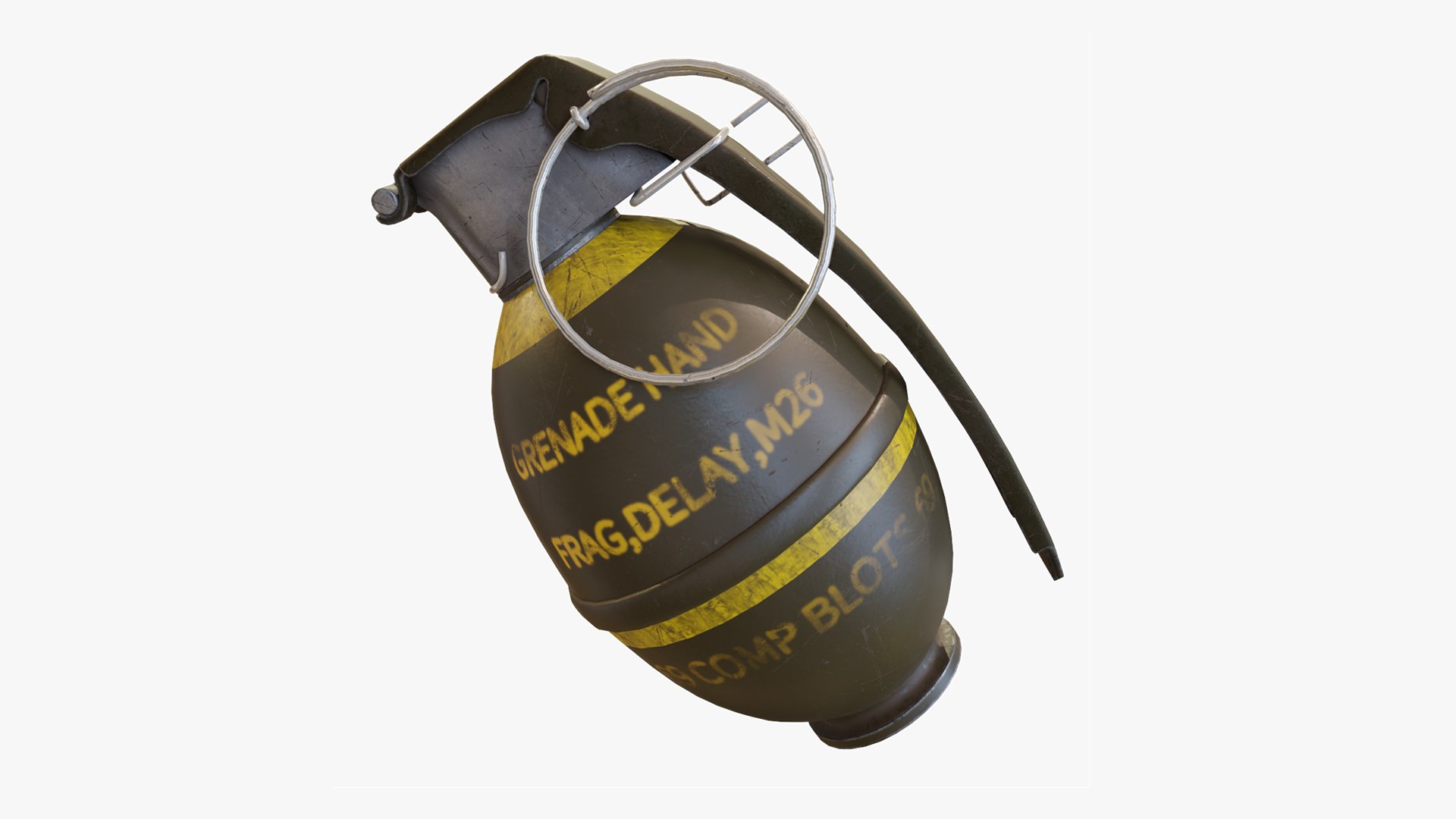 M26 Hand Grenade 3D - TurboSquid 2245133