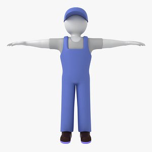 Stickman Worker (Rigged)