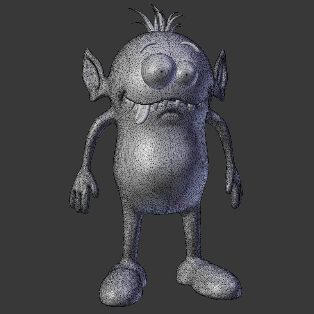 3D Cute Monster Character Sculpt - TurboSquid 1940134