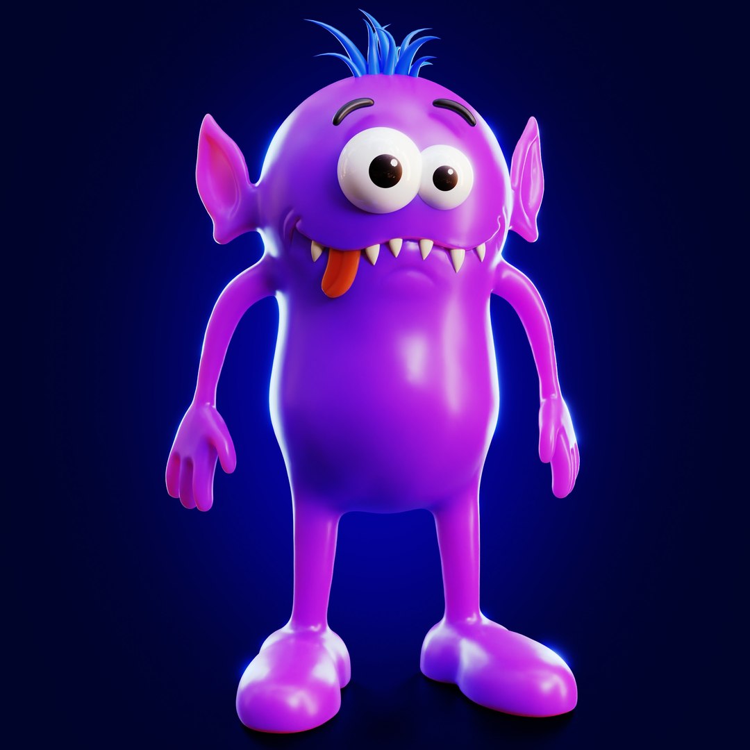 3D Cute Monster Character Sculpt - TurboSquid 1940134