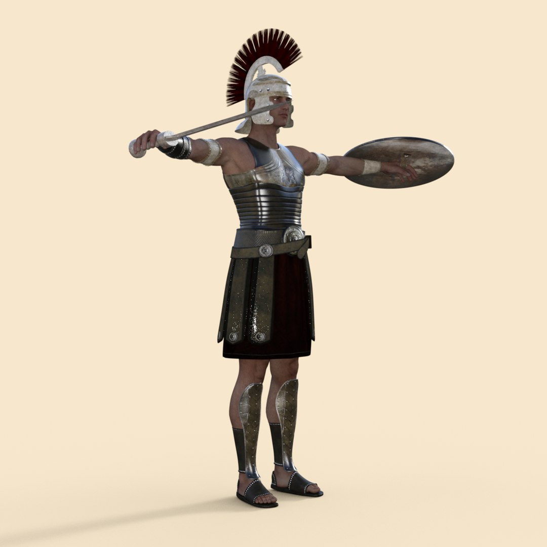 Roman Soldier Rigged 3D - TurboSquid 2091477