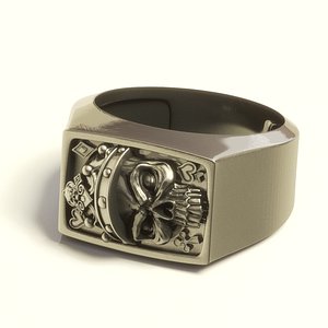 3D cnc gold silver model