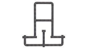 Galvanized Steel Pipe Letter model