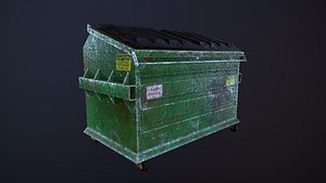 3D model dumpster industrial container