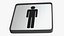 Herrentoiletten-Compliance-Schild