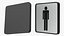 Herrentoiletten-Compliance-Schild