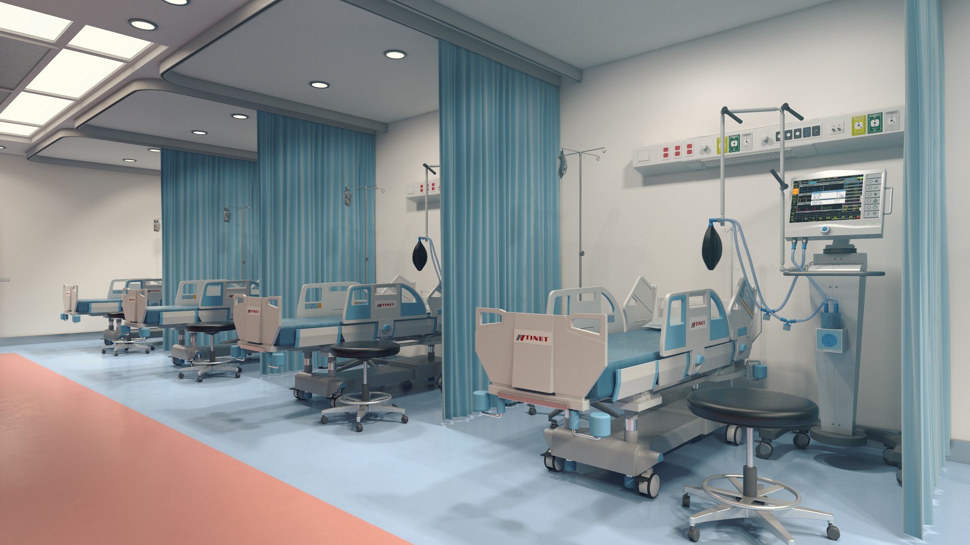 3D Hospital Ward - TurboSquid 1168550