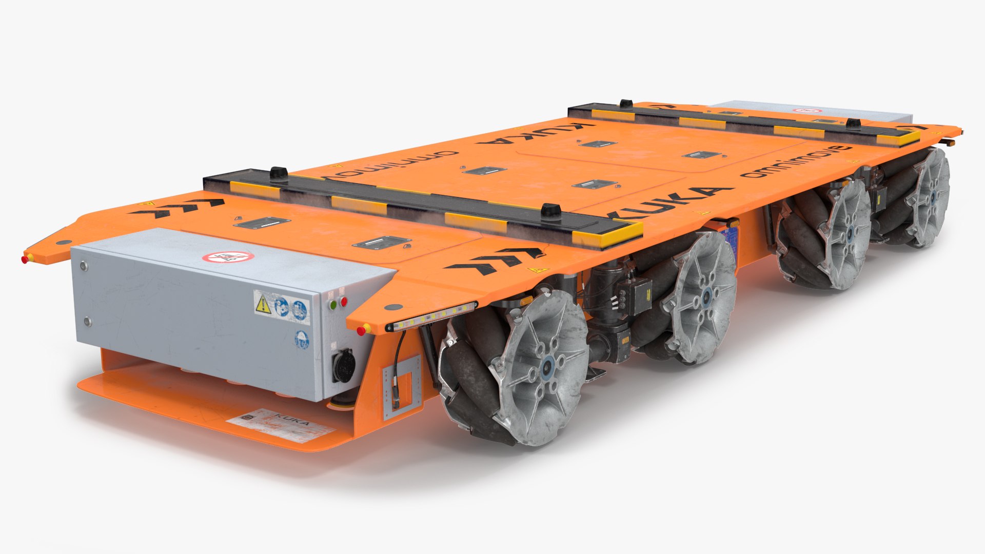 Dirty Orange Omnimove KUKA Rigged 3D model preview