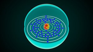 3D Hafnium Chemical Element