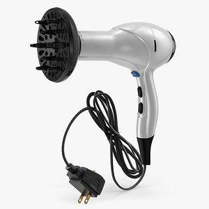 3D hair dryer diffuser