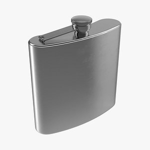 stainless steel flask 3d model