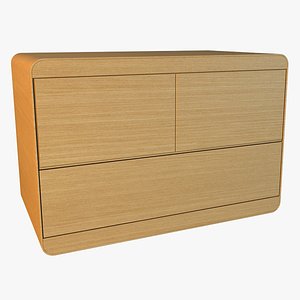 3d model simple modern wooden