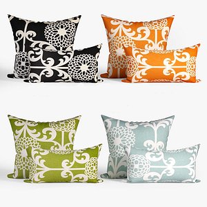3D decorative pillows dot bo