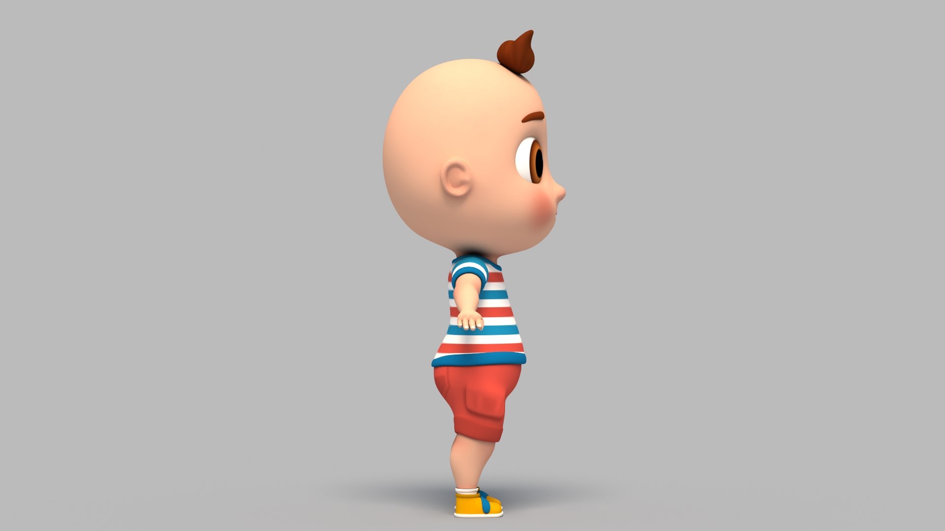 3D Baby Rig Animation Character Model - TurboSquid 1615398