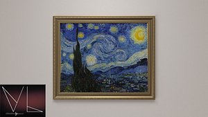3D painting starlight night