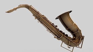 3D model saxophone