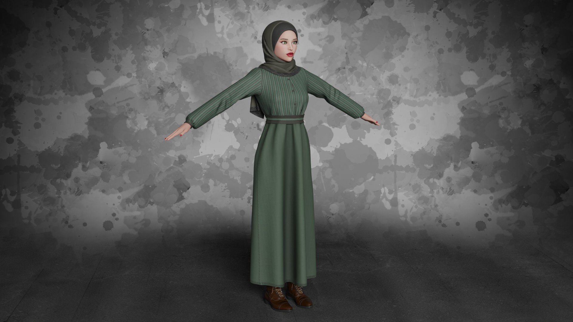3D Sara - Muslim Girl with Hijab with Rig Low-poly https://p.turbosquid.com/ts-thumb/Ml/DUbOIH/6b/color01_000002/png/1705923422/1920x1080/fit_q87/e724adca674ad9a6369e43a9ebdb3bb7ae367380/color01_000002.jpg