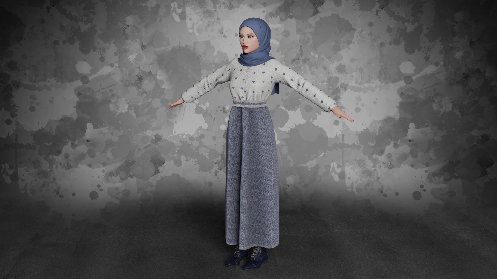3D Sara - Muslim Girl with Hijab with Rig Low-poly https://p.turbosquid.com/ts-thumb/Ml/DUbOIH/rr/color02_000012/png/1705923475/1920x1080/fit_q87/191080acee39bbcdc8bf86c345c202f67b763460/color02_000012.jpg