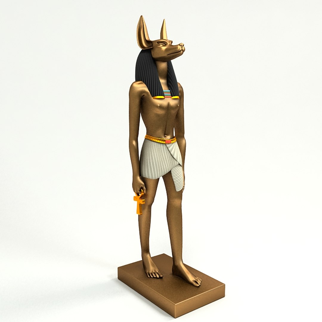 anubis osiris thoth 3d model